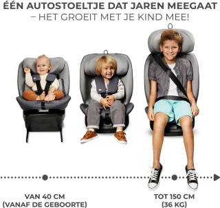 Kinderkraft I-GROW I-SIZE Autostoeltje