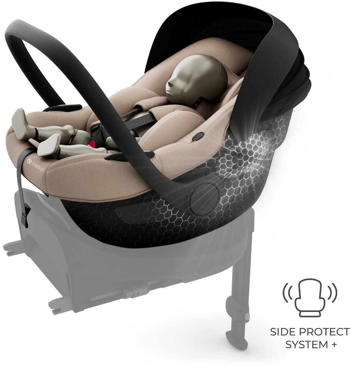 Wat vinden we goed aan de Kinderkraft I-LITE Autostoel met ISOFIX Basis Beige