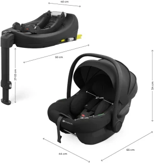 Kinderkraft I-LITE Autostoel met ISOFIX-Basis Zwart
