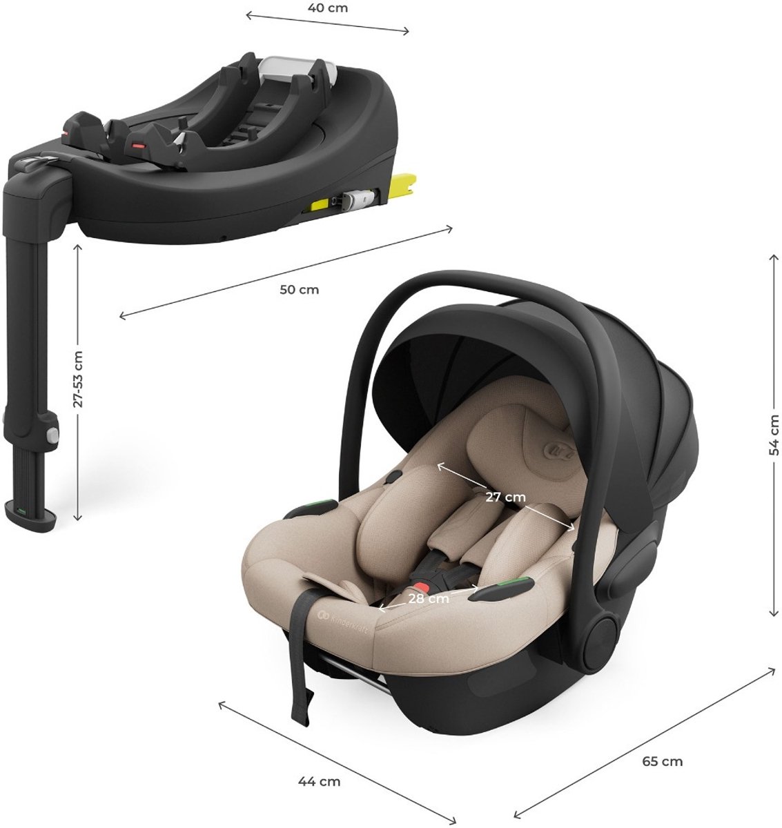 Kinderkraft I-Lite Endura Safe FX Isofix Autostoel Beige
