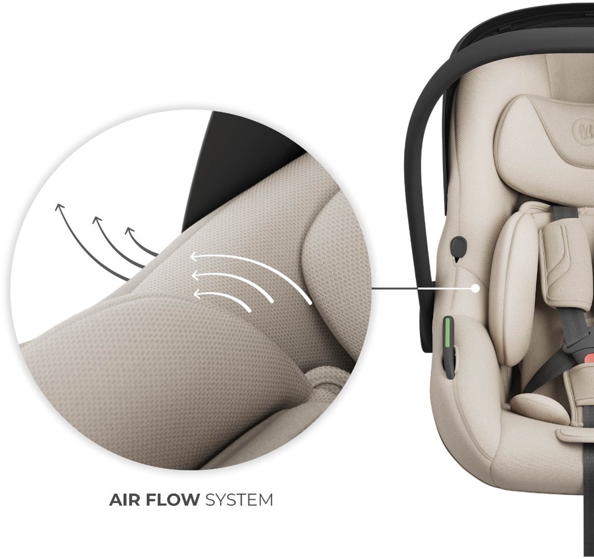 Kinderkraft I-Lite Endura Safe FX Isofix Autostoel Beige