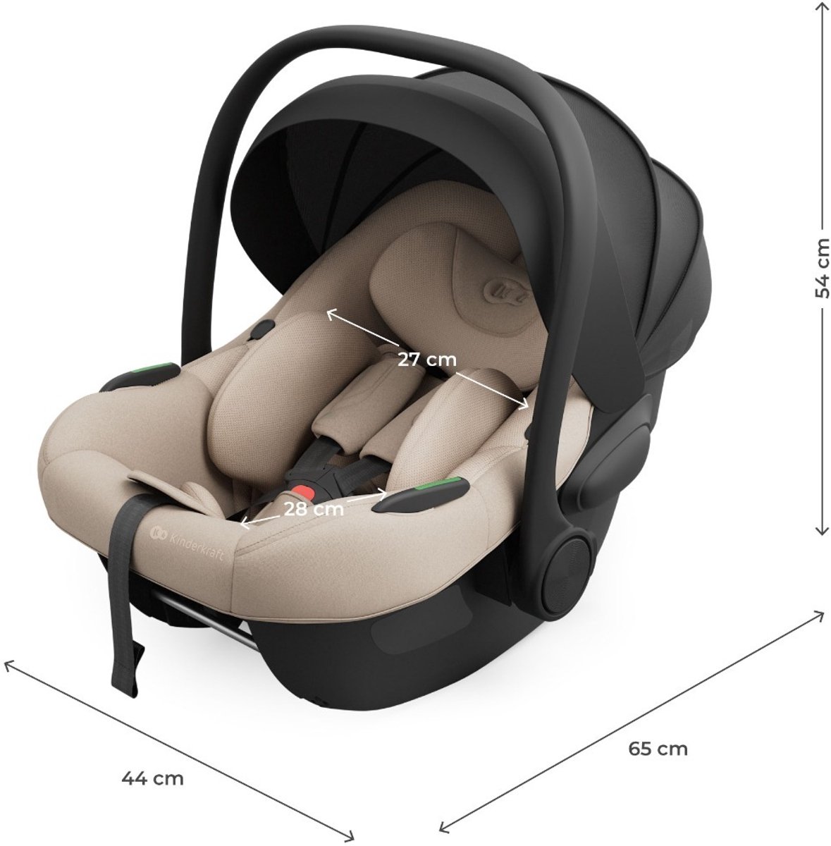 Kinderkraft I-Lite Endura Safe FX Isofix Autostoel Beige