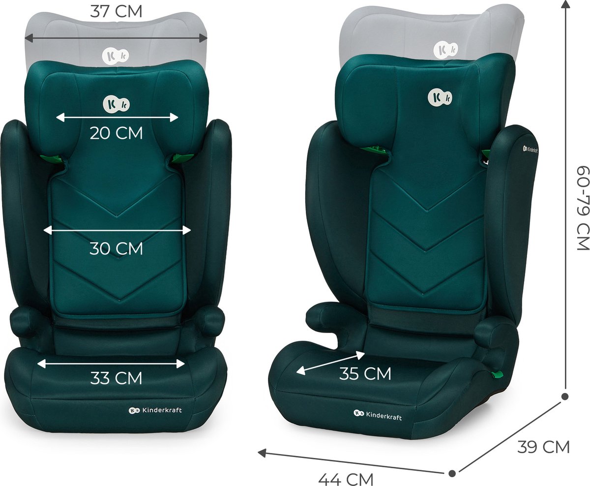 Wat vinden we goed aan de Kinderkraft I-SPARK 2-in-1 autostoel 100-150 cm