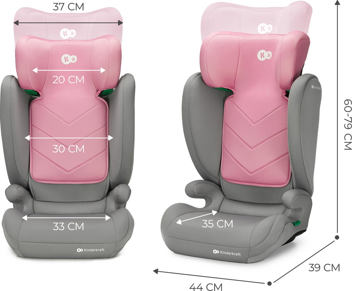 Kinderkraft I-SPARK 2-in-1 Autostoel Roze
