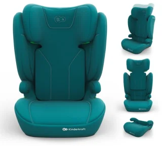 Kinderkraft I-SPARK 2 PLUS i-Size — Duurzame 2-in-1 autostoel voor 3,5–12 jaar