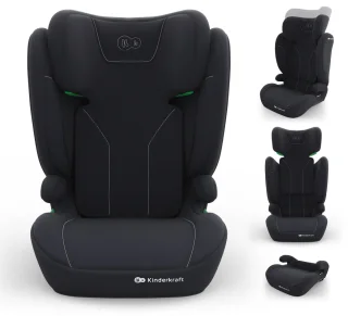 De Kinderkraft I-SPARK 2 PLUS i-Size autostoel - Zwart in één oogopslag