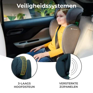 Kinderkraft Junior Fix 2 i-Size Autostoel Blauw Groep 2/3