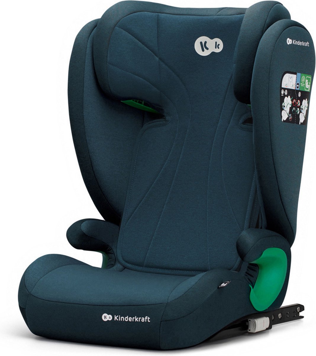 De Kinderkraft Junior Fix 2 i-Size Autostoel Blauw Groep 2/3 in één oogopslag