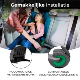 Kinderkraft JUNIOR FIX 2 I-SIZE Autostoeltje Grijs