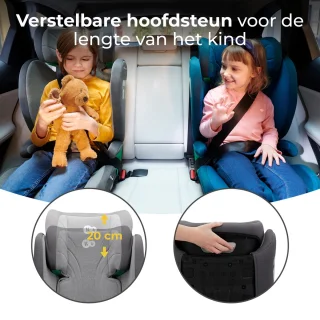 Kinderkraft JUNIOR FIX 2 I-SIZE Autostoeltje Grijs