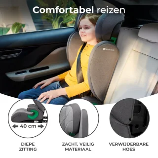 Kinderkraft JUNIOR FIX 2 I-SIZE Autostoeltje Grijs