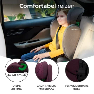 Kinderkraft Junior Fix 2 I-Size Autostoeltje Rood Gr. 2/3