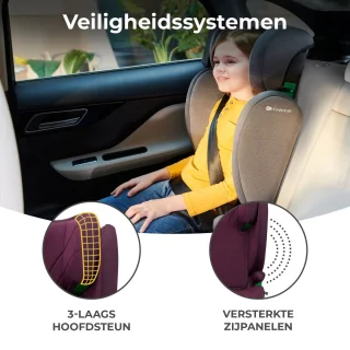 Kinderkraft Junior Fix 2 I-Size Autostoeltje Rood Gr. 2/3