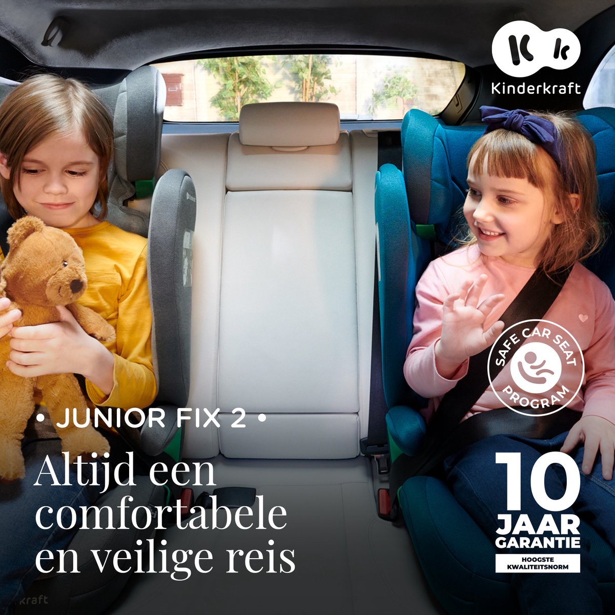 Kinderkraft JUNIOR FIX 2 I-SIZE Autostoeltje Zwart