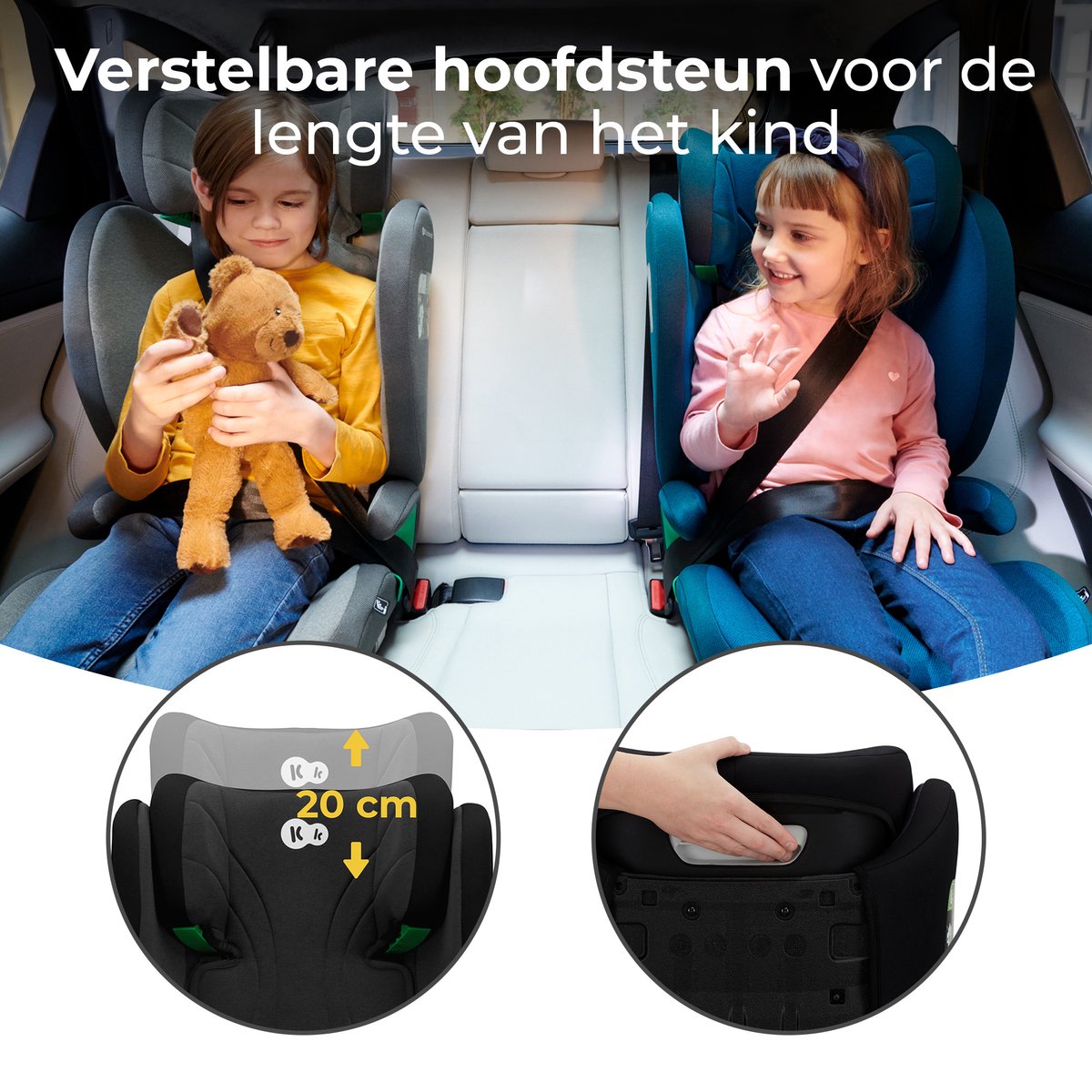 Kinderkraft JUNIOR FIX 2 I-SIZE Autostoeltje Zwart