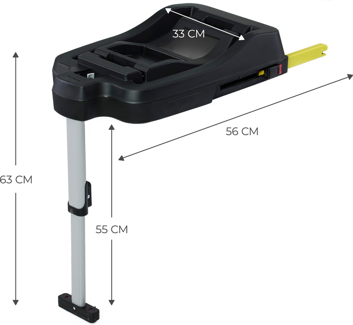 Kinderkraft Mink FX Isofix met Mink Pro autostoeltje Grijs