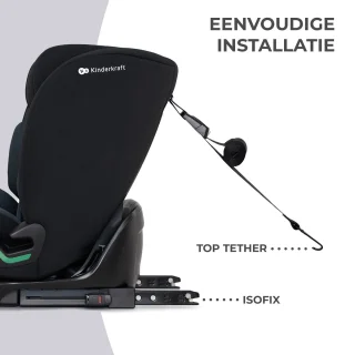 Kinderkraft ONETO3 I-SIZE Autostoel Zwart Isofix