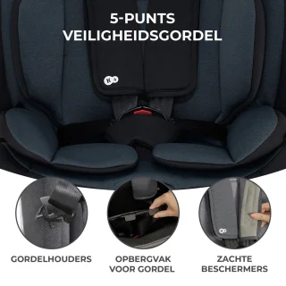 Kinderkraft ONETO3 I-SIZE Autostoel Zwart Isofix