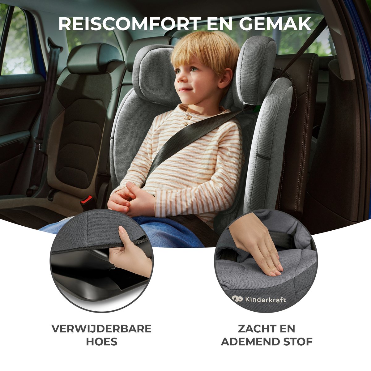 Kinderkraft ONETO3 I-SIZE Autostoeltje Bleuw