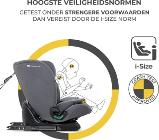 Kinderkraft ONETO3 I-SIZE Autostoeltje Grijs Isofix