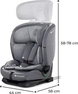 Kinderkraft ONETO3 I-SIZE Autostoeltje Grijs Isofix
