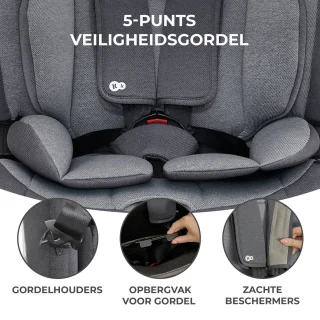 Kinderkraft ONETO3 I-SIZE Autostoeltje Grijs Isofix