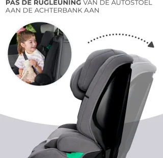 Kinderkraft Safety Fix2 i-Size Autostoeltje Grijs 9-36 kg