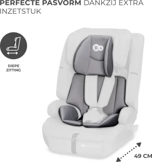 Kinderkraft Safety Fix2 i-Size Autostoeltje Grijs 9-36 kg