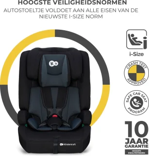 Kinderkraft SAFETY FIX2 I-SIZE Autostoeltje Zwart 9-36 kg