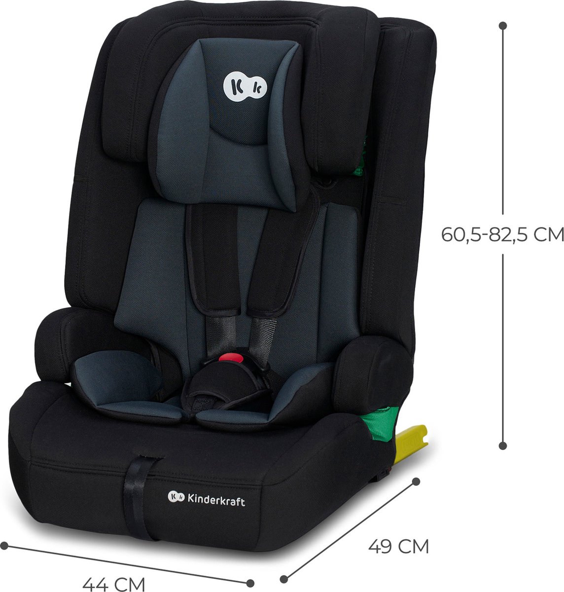 Kinderkraft SAFETY FIX2 I-SIZE Autostoeltje Zwart 9-36 kg