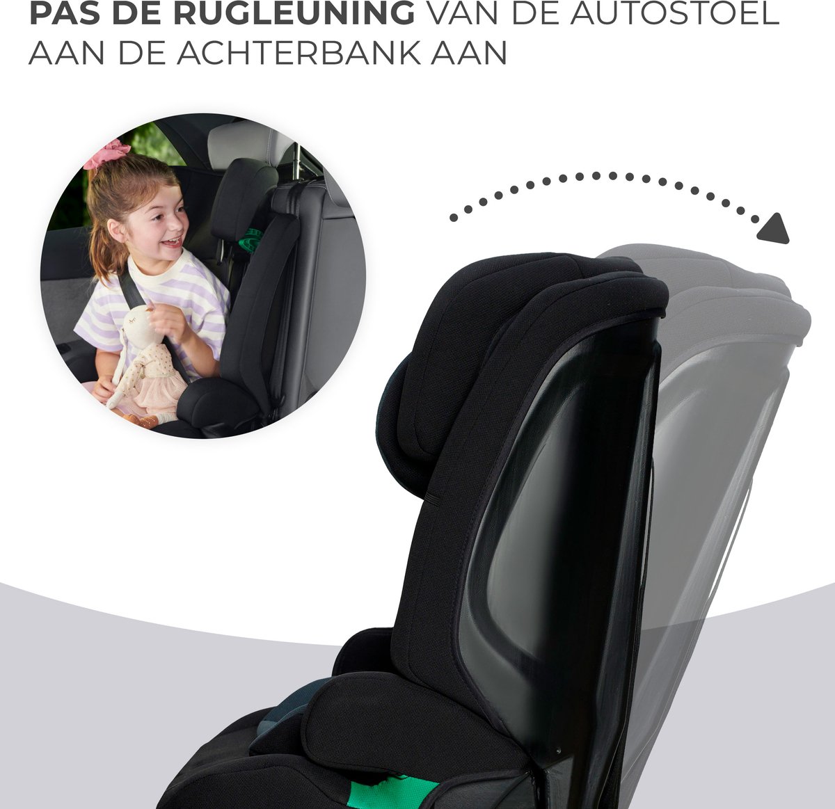 Kinderkraft SAFETY FIX2 I-SIZE Autostoeltje Zwart 9-36 kg