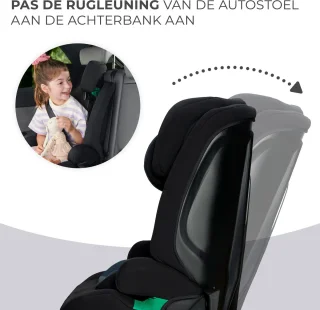 Kinderkraft SAFETY FIX2 I-SIZE Autostoeltje Zwart 9-36 kg