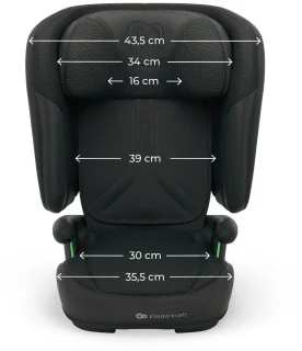 Kinderkraft UNITY 2 Autostoel Zwart 100-150 cm