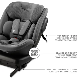 Kinderkraft XPEDITION 3 i-Size Autostoel Grijs