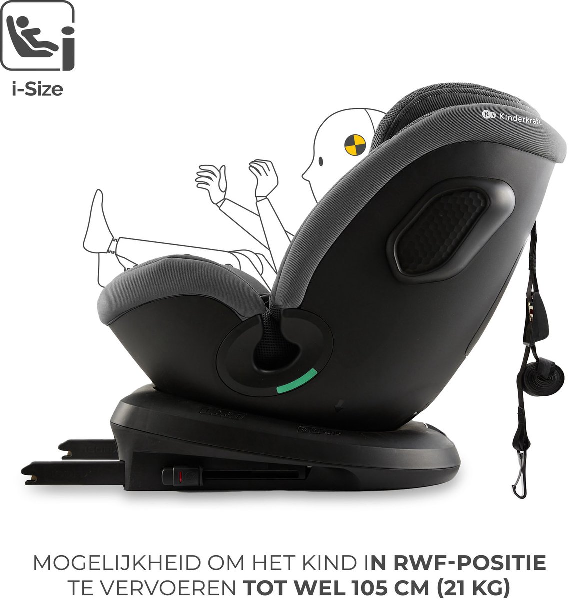 Kinderkraft XPEDITION 3 i-Size Autostoel Grijs
