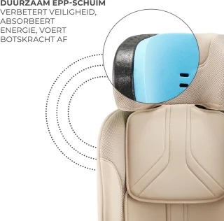 Kinderkraft XPEDITION 3 i-Size Autostoel met ISOFIX Beige