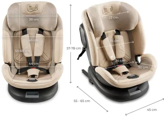 Kinderkraft XPEDITION 3 i-Size Autostoel met ISOFIX Beige
