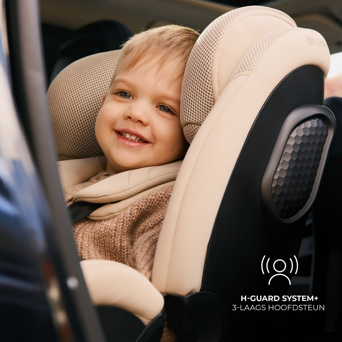 Wat vinden we goed aan de Kinderkraft XPEDITION 3 i-Size Autostoel met ISOFIX Beige