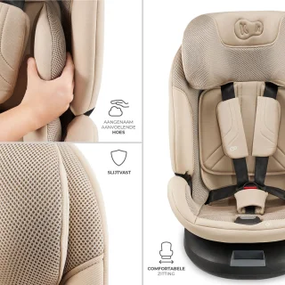 Kinderkraft XPEDITION 3 i-Size Autostoel met ISOFIX Beige