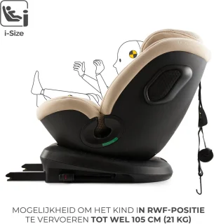 Kinderkraft XPEDITION 3 i-Size Autostoel met ISOFIX Beige