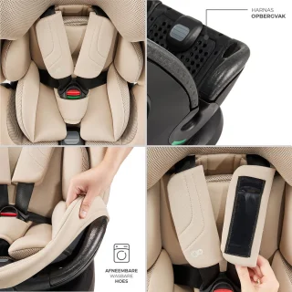 Kinderkraft XPEDITION 3 i-Size Autostoel met ISOFIX Beige