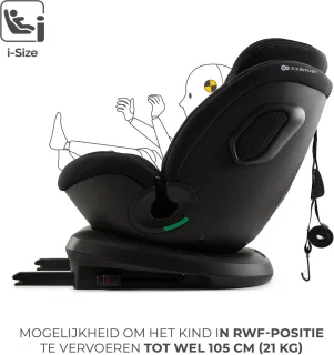 Kinderkraft XPEDITION 3 i-Size Autostoel zwart 40-150 cm
