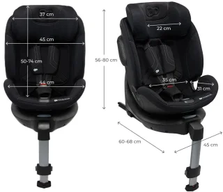 Kinderkraft XRIDER 2 i-Size ISOFIX Autostoel Zwart