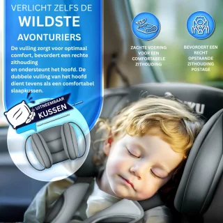 Kinderstoel Auto Grijs 3+