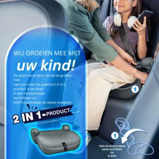 Kinderstoel Auto Grijs 3+