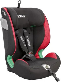 Kinderstoel autostoel i-Size Isofix 76-150cm zwart rood
