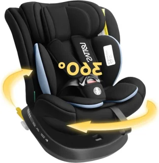 Kinderzitje 360 - autostoel baby - draaibaar i-Size - 40-150 cm - zwart