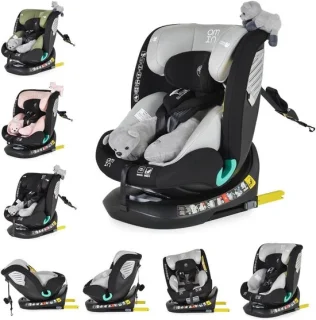 Kinderzitje i-Size 360 graden draaibaar - 40-150 cm - Grijs