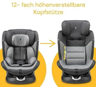 Kinderzitje i-Size Reboarder (76-150 cm) - Universe Grey