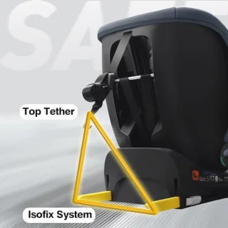 Kinderzitje Reboarder (Zwart)